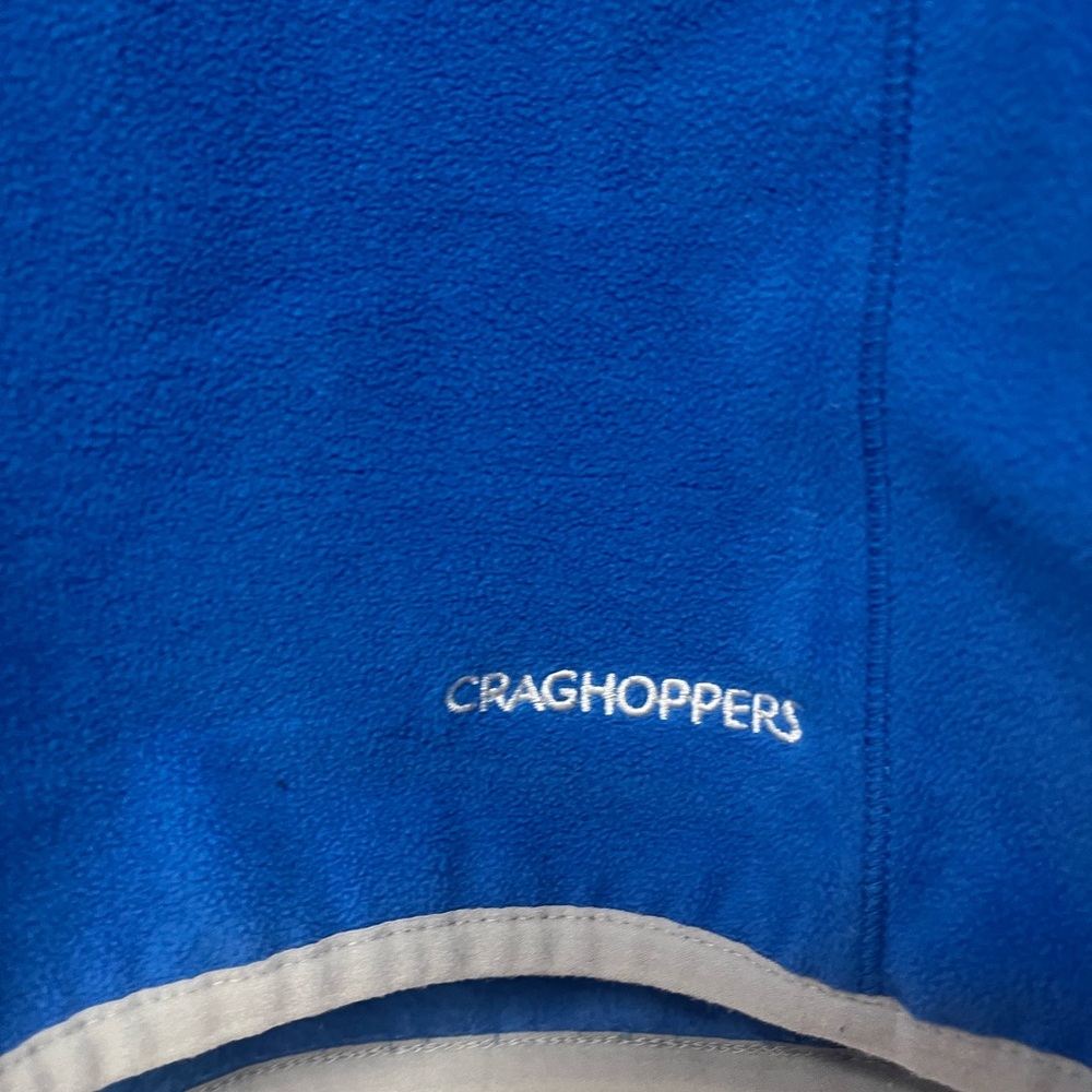 Craghoppers Blue Zip Up Fleece Sweater - Picture 2 of 8